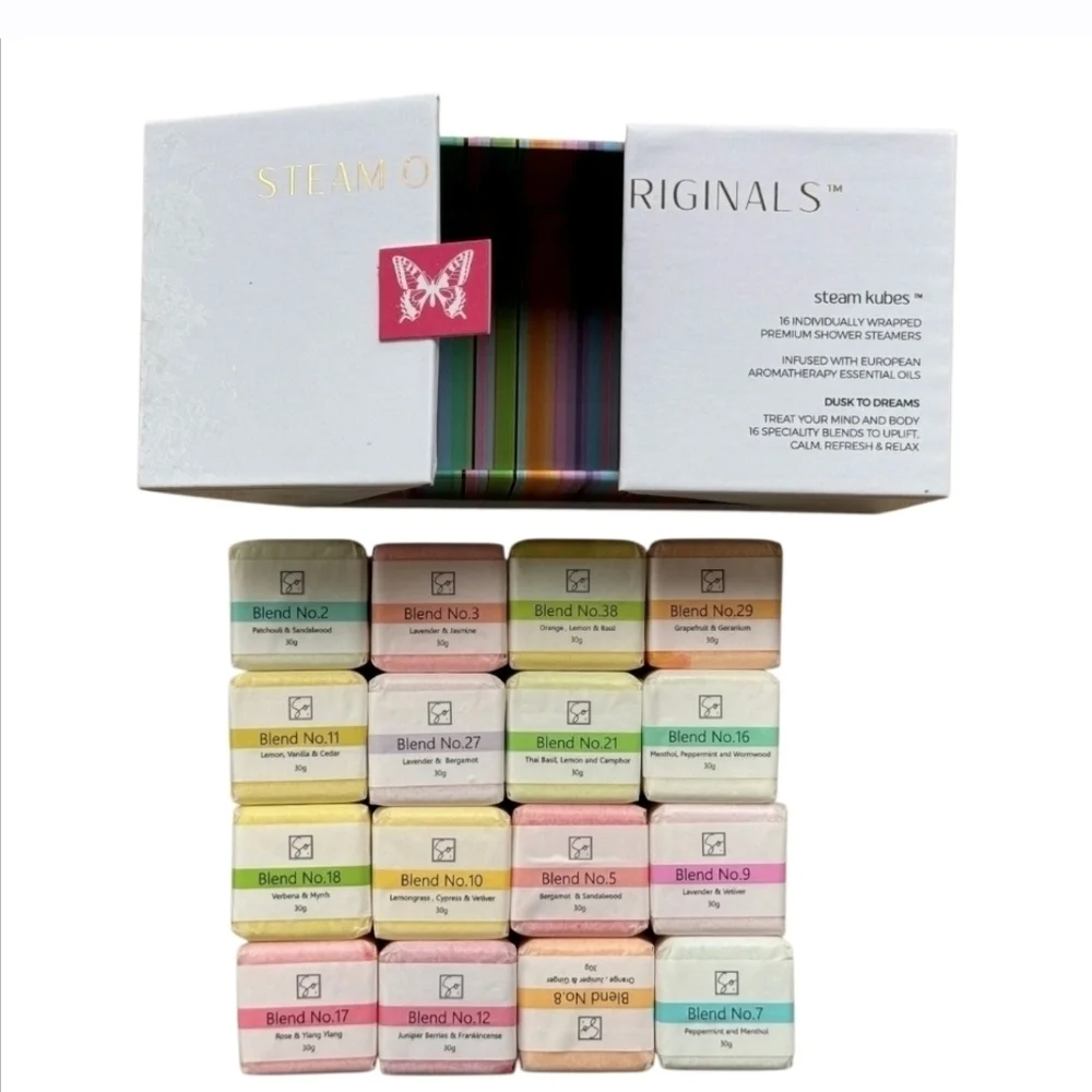Original Steamers Shower Steamers Aromatheraphy Sampler Set NEW Assorted Kubes.. - Picture 5 of 7